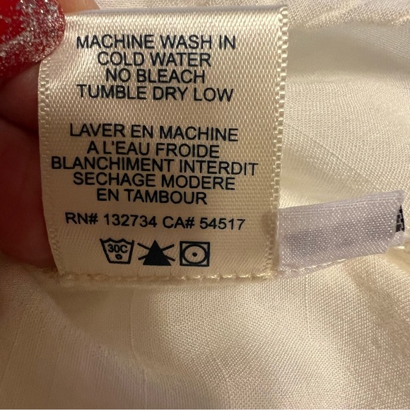 Cloth & Stone Women’s Ivory Bell Sleeve Keyhole Tie Top. Sz M - Picture 8 of 10